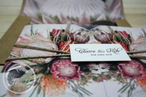 Australian Native Flower Wedding Invite